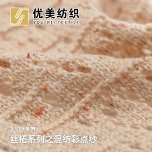 混纺彩点纱
